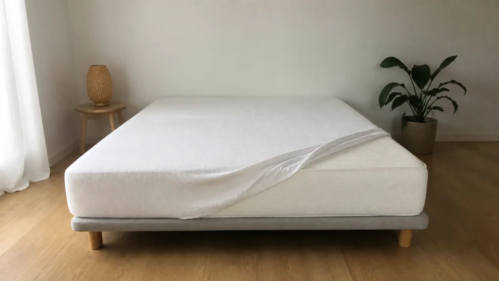Illustration éditoriale pour l’article « Tout savoir sur le matelas qui ne se retourne pas »